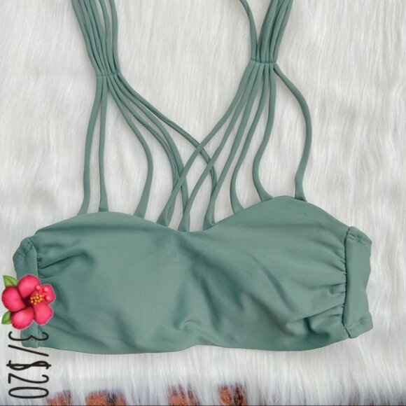 Other - Bikini Top Olive Green Strappy Bikini Top!👙 🌺3/$20